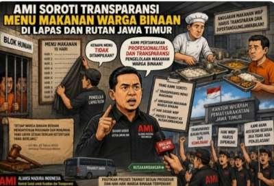 AMI Soroti Transparansi Menu Makanan Warga Binaan di Lapas dan Rutan Jatim