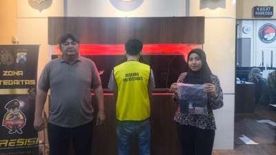 Satresnarkoba Polrestabes Surabaya Tangkap Residivis Pengedar Sabu