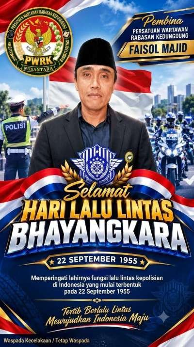 Faisol Majid Ucapkan Selamat Hari Lalu Lintas Bhayangkara ke-71, Dorong Budaya Tertib Berlalu Lintas