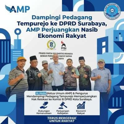 AMP Dampingi Pedagang Pasar Tumpah Tempurejo, Audiensi ke DPRD Surabaya Minta Lahan Relokasi Layak