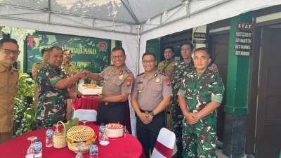 Kunjungan Forkompimcam Rungkut dan Gunung Anyar Dalam Rangka  HUT TNI KE 81 di  Koramil  0830-11/Rungkut