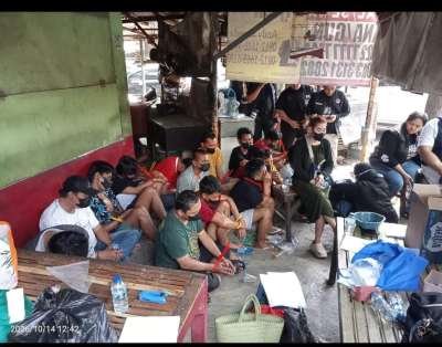 Polda Jatim dan BNN Grebek Jalan Kunti Surabaya